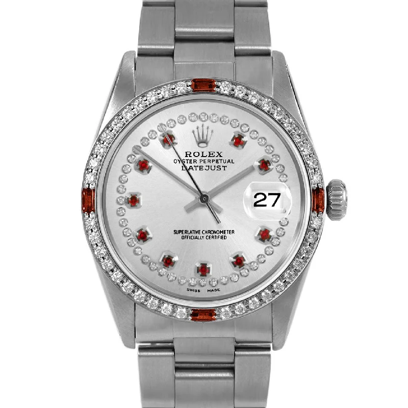 Rolex Datejust 36mm | 16014-SLV-STRR-4RBY-OYS