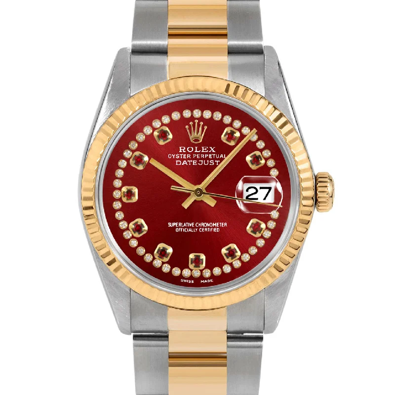 Rolex Datejust 36mm | 16233-RED-STRR-FLT-OYS