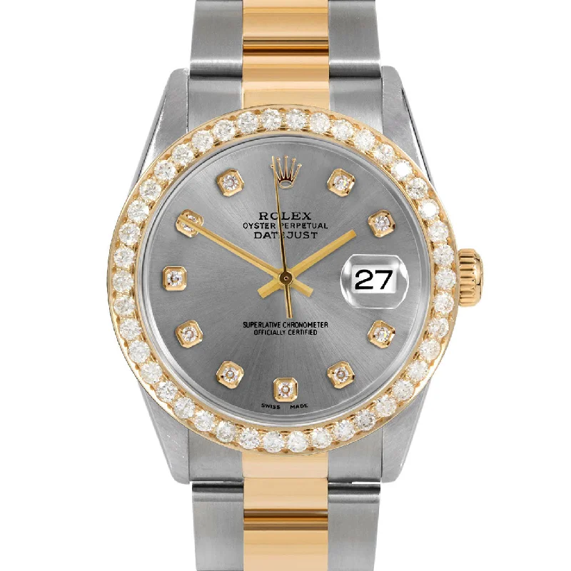 Rolex Datejust 36mm | 16233-SLT-DIA-AM-25CT-OYS