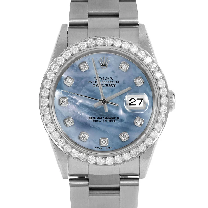 Rolex Datejust 36mm | 16234-BLMOP-DIA-AM-25CT-OYS