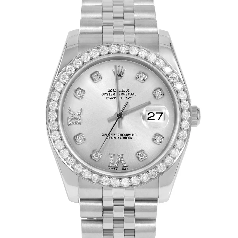 Rolex Datejust 36mm | 16234-SLV-8DR69-25CT-JBL