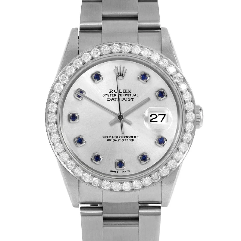 Rolex Datejust 36mm | 16234-SLV-SPH-AM-25CT-OYS