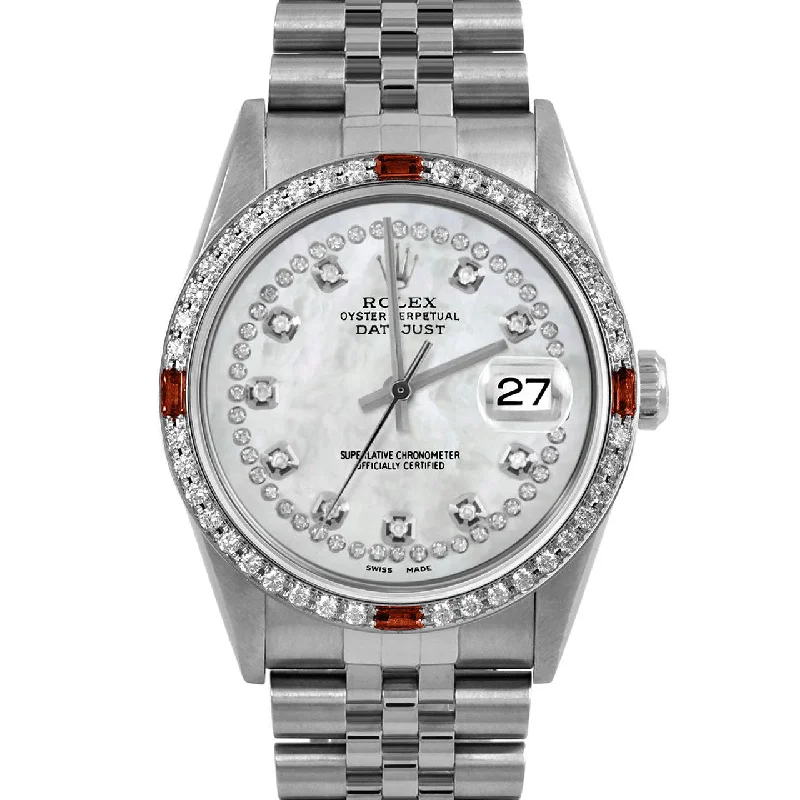 Rolex Datejust 36mm | 16234-WMOP-STRD-4RBY-JBL