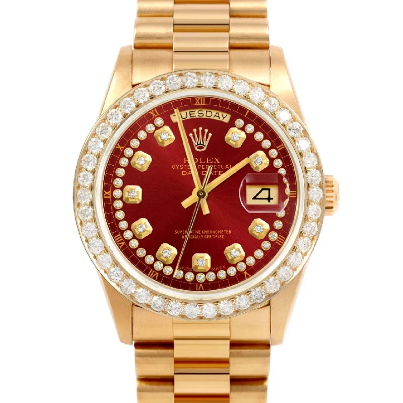 Rolex Day-Date 36mm | 18038-RED-STRD-25CT-PRS