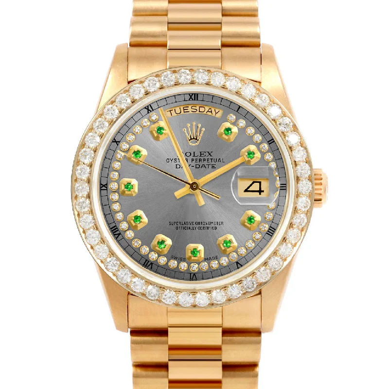 Rolex Day-Date 36mm | 18038-SLT-STRE-25CT-PRS