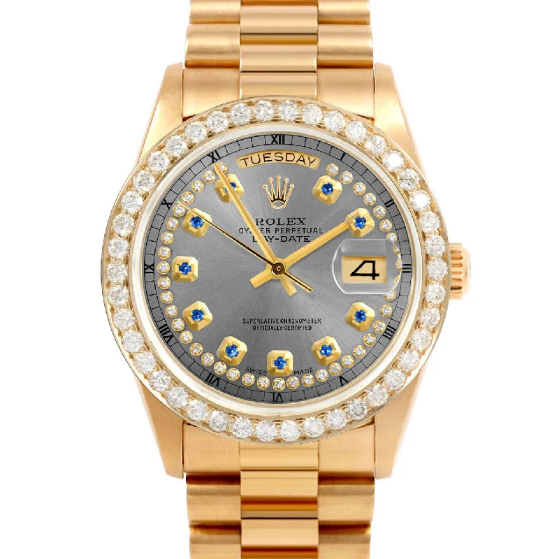 Rolex Day-Date 36mm | 18038-SLT-STRS-25CT-PRS