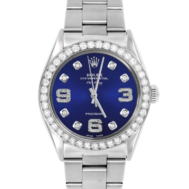 Rolex Air King 34mm | 5500-SS-BLU-8DA369-2CT-OYS