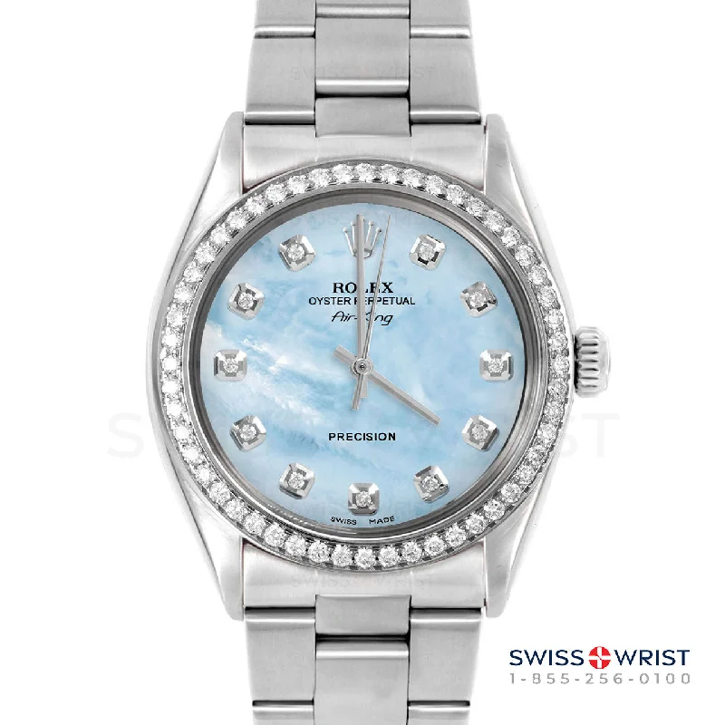 Rolex Air King 34mm | 5500-SS-LBMOP-DIA-AM-BDS-OYS