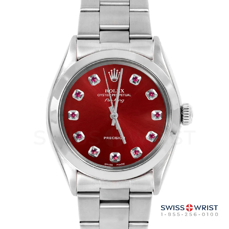 Rolex Air King 34mm | 5500-SS-RED-RBY-AM-SMT-OYS