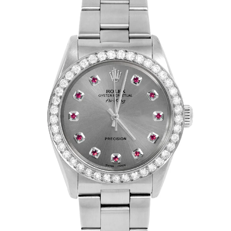 Rolex Air King 34mm | 5500-SS-SLT-RBY-AM-2CT-OYS