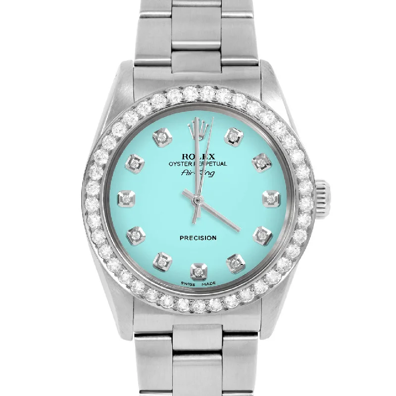 Rolex Air King 34mm | 5500-SS-TRQ-DIA-AM-2CT-OYS