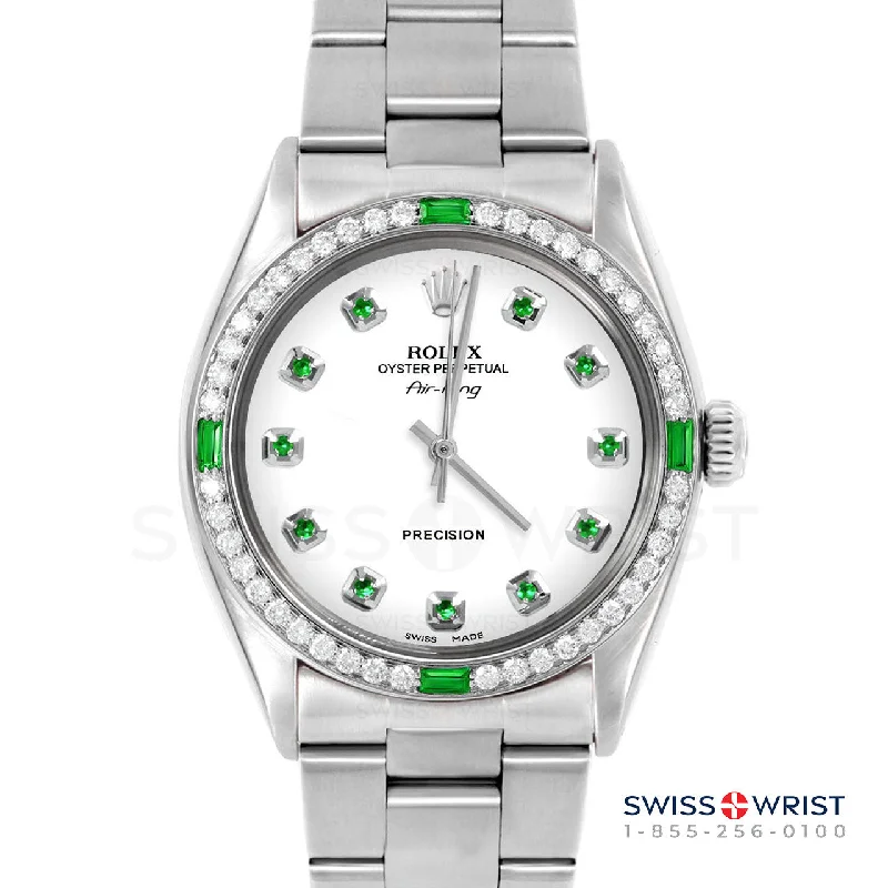 Rolex Air King 34mm | 5500-SS-WHT-EMD-AM-4EMD-OYS