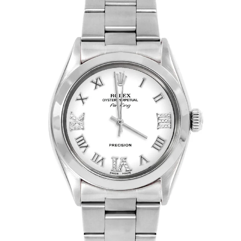 Rolex Air King 34mm | 5500-SS-WHT-RDR369-SMT-OYS