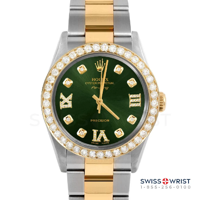 Rolex Air King 34mm | 5500-TT-GRN-8DR369-2CT-OYS