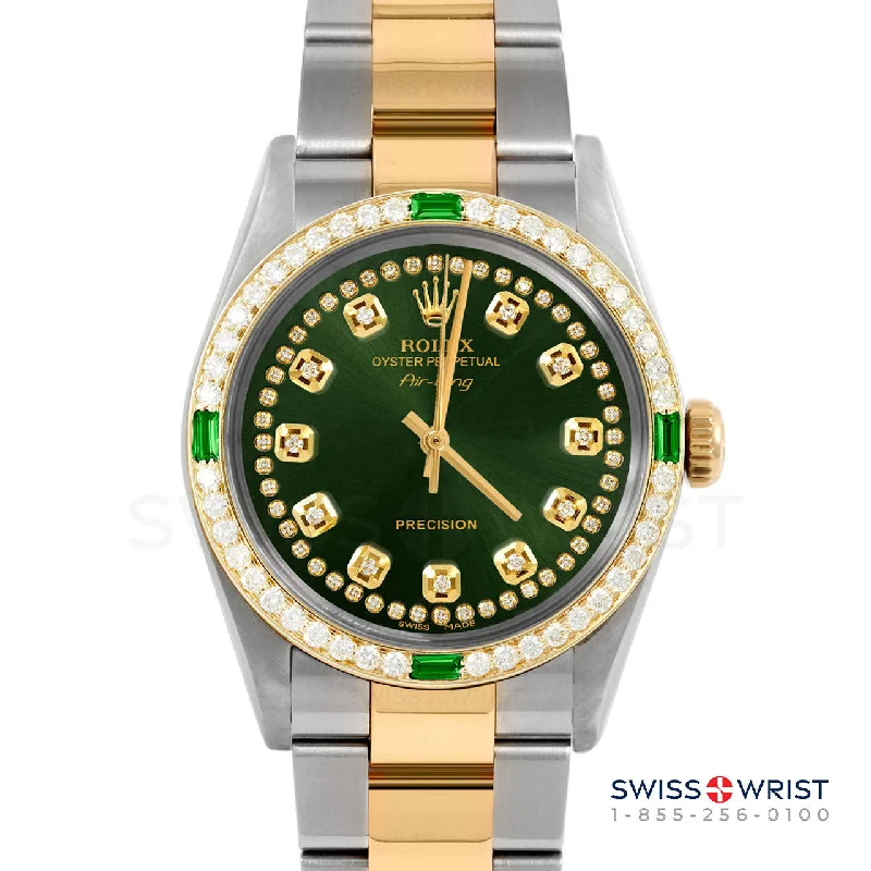 Rolex Air King 34mm | 5500-TT-GRN-STRD-4EMD-OYS