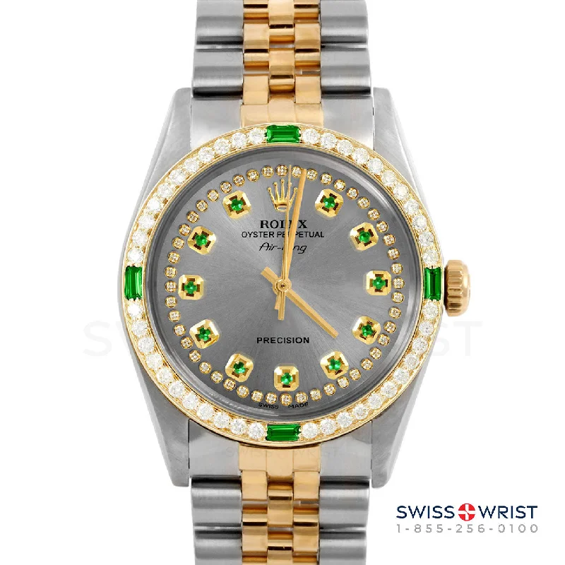 Rolex Air King 34mm | 5500-TT-SLT-STRE-4EMD-JBL