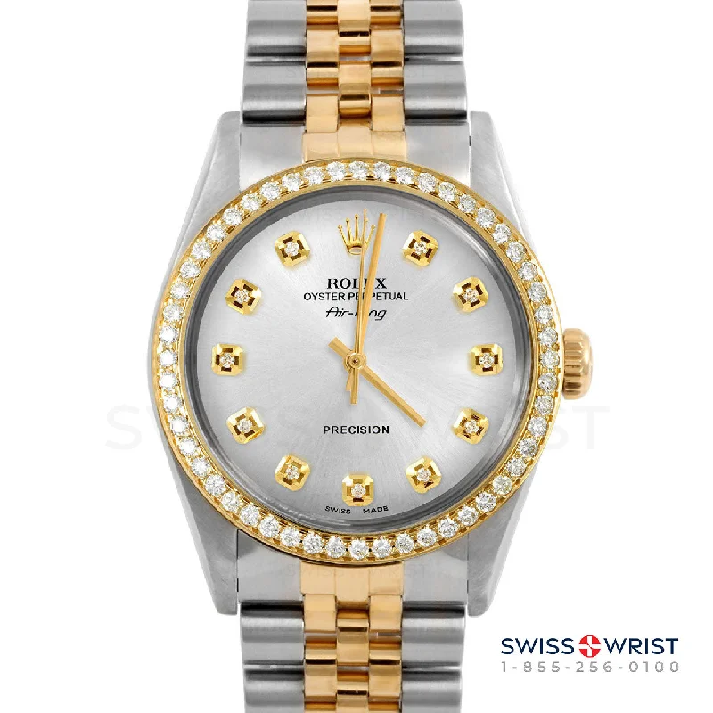 Rolex Air King 34mm | 5500-TT-SLV-DIA-AM-BDS-JBL