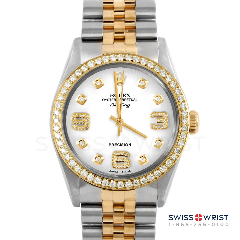 Rolex Air King 34mm | 5500-TT-WHT-8DA369-BDS-JBL