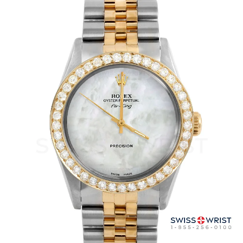 Rolex Air King 34mm | 5500-TT-WMOP-NOHM-2CT-JBL