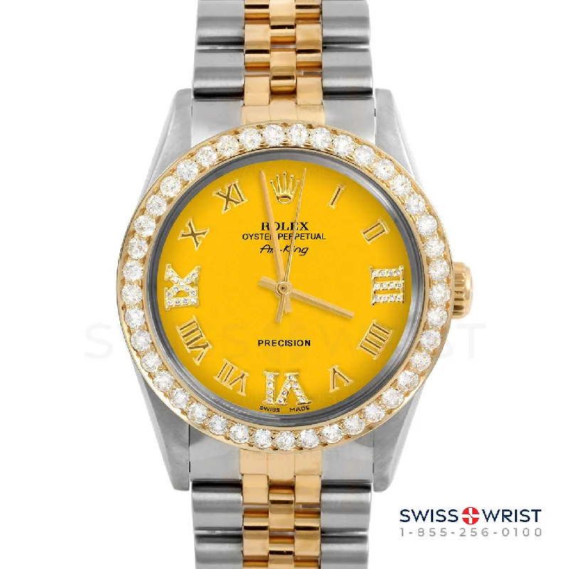 Rolex Air King 34mm | 5500-TT-YLW-RDR369-2CT-JBL