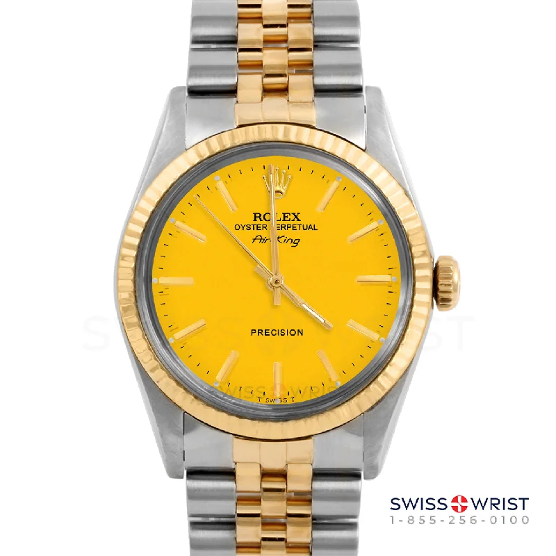 Rolex Air King 34mm | 5500-TT-YLW-STK-FLT-JBL