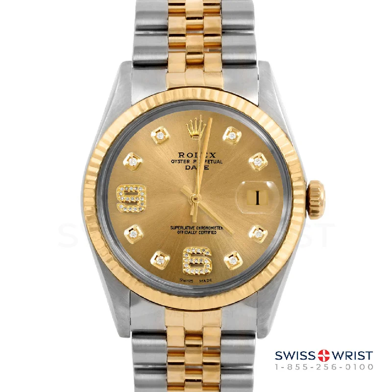 Rolex Date 34mm | 1500-TT-CHM-8DA69-FLT-JBL