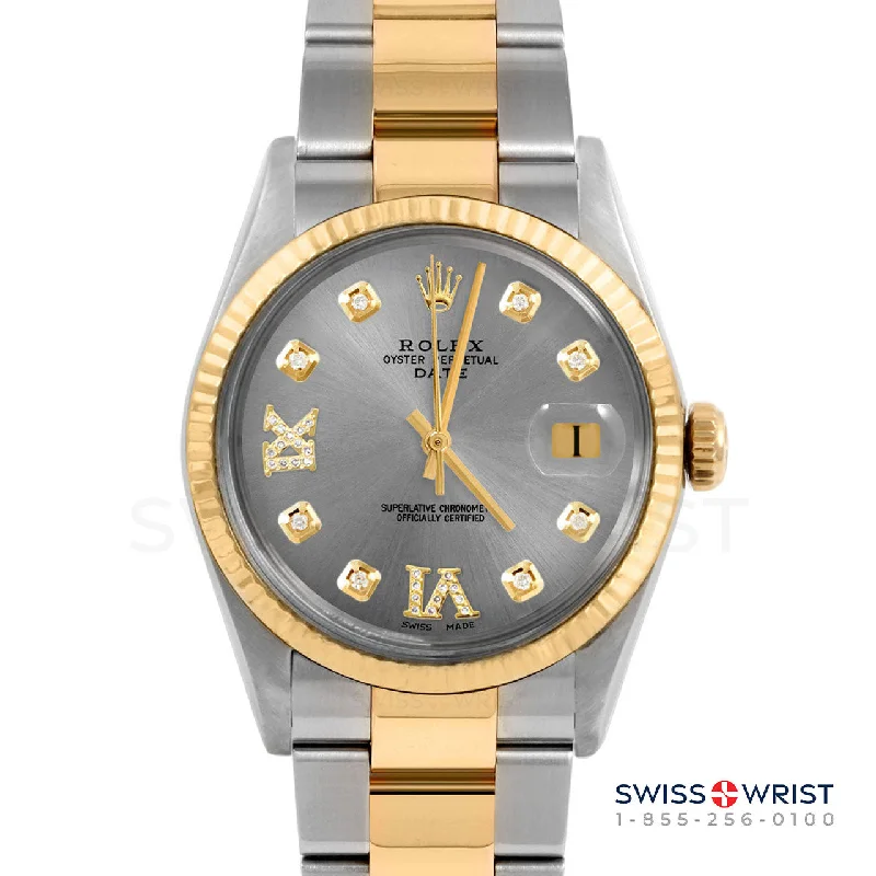 Rolex Date 34mm | 1500-TT-SLT-8DR69-FLT-OYS