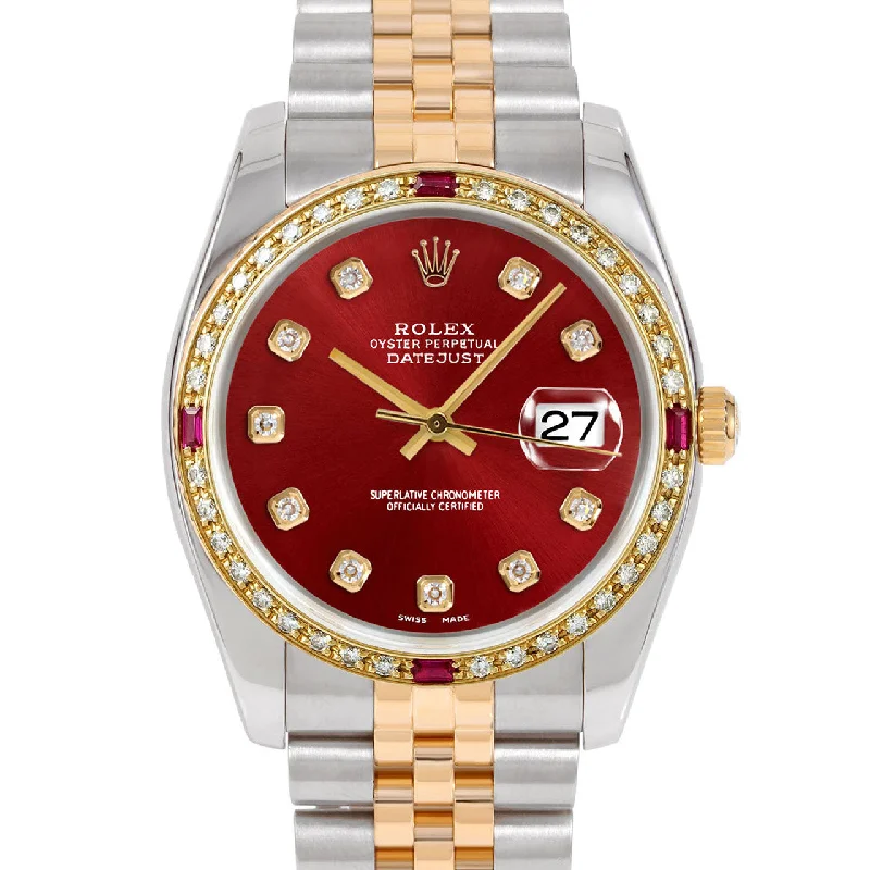 Rolex Datejust 36mm | 116233-RED-DIA-AM-4RBY-JBL