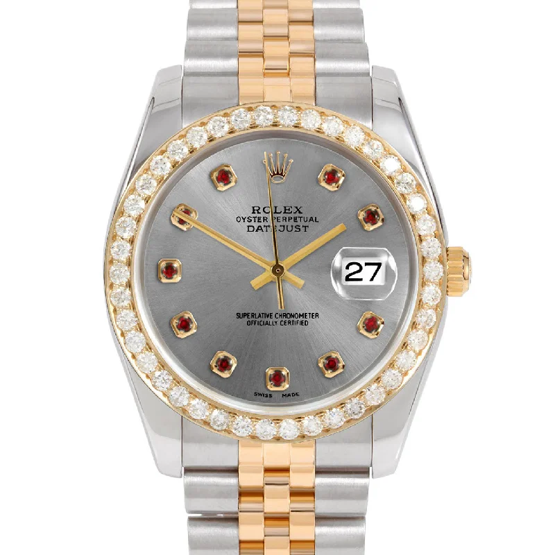 Rolex Datejust 36mm | 116233-SLT-RBY-AM-25CT-JBL