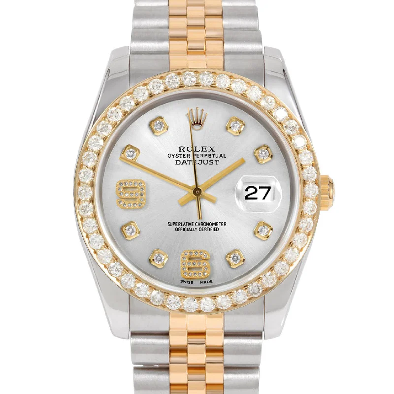 Rolex Datejust 36mm | 116233-SLV-8DA69-25CT-JBL