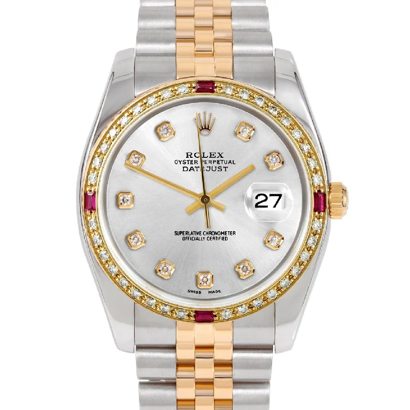 Rolex Datejust 36mm | 116233-SLV-DIA-AM-4RBY-JBL