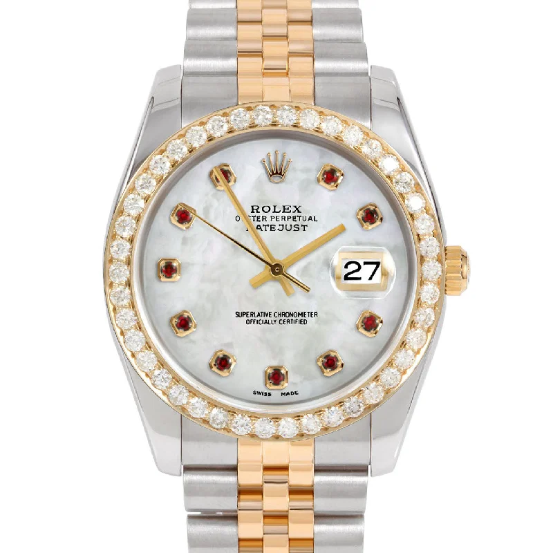 Rolex Datejust 36mm | 116233-WMOP-RBY-AM-25CT-JBL