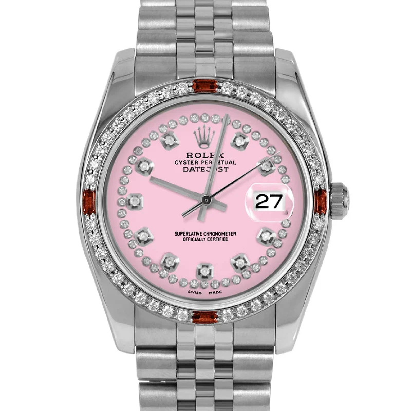 Rolex Datejust 36mm | 116234-PNK-STRD-4RBY-JBL