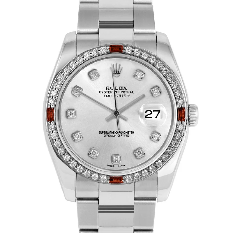 Rolex Datejust 36mm | 116234-SLV-DIA-AM-4RBY-OYS