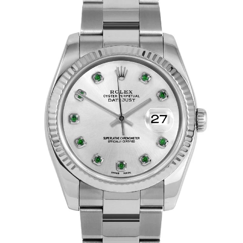 Rolex Datejust 36mm | 116234-SLV-EMD-AM-FLT-OYS