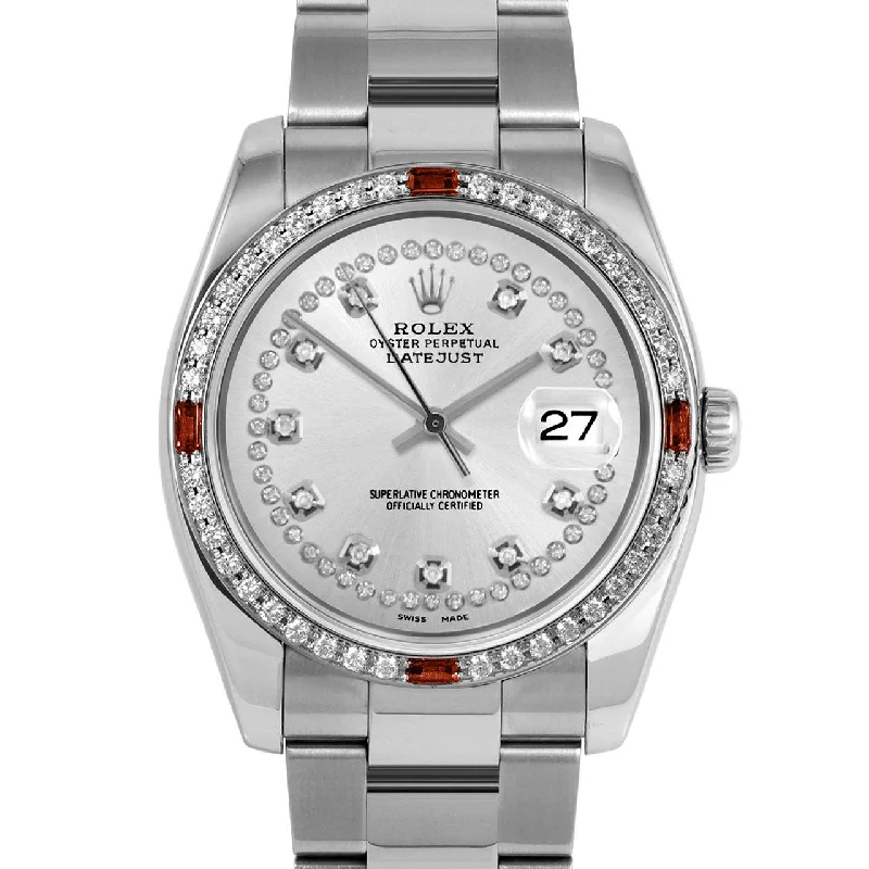 Rolex Datejust 36mm | 116234-SLV-STRD-4RBY-OYS