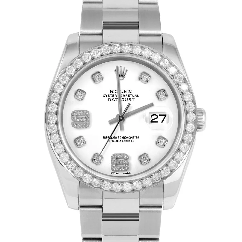 Rolex Datejust 36mm | 116234-WHT-8DA69-25CT-OYS