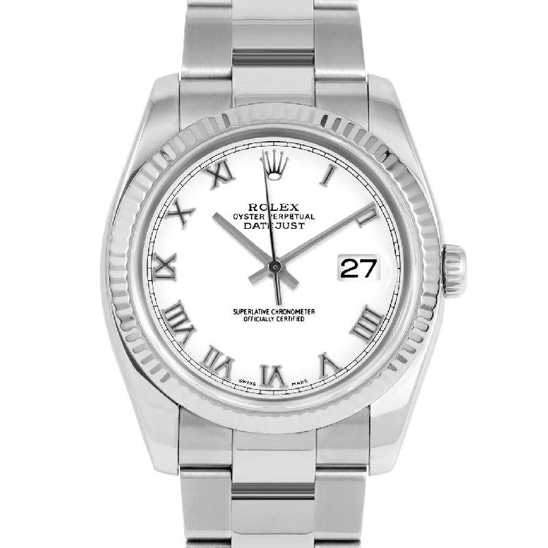 Rolex Datejust 36mm | 116234-WHT-ROM-FLT-OYS