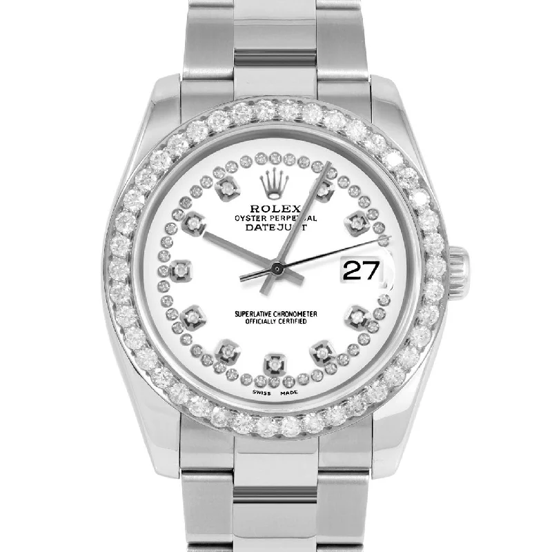 Rolex Datejust 36mm | 116234-WHT-STRD-25CT-OYS