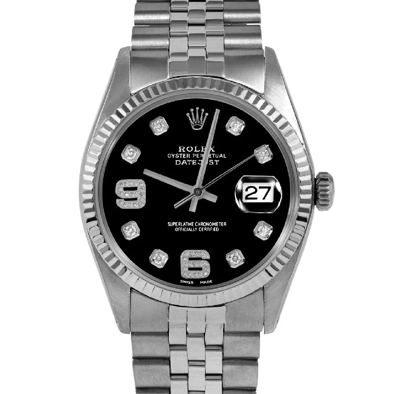 Rolex Datejust 36mm | 1601-SS-BLK-8DA69-FLT-JBL