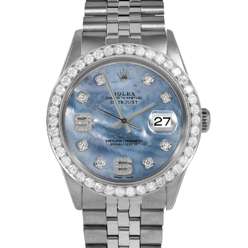 Rolex Datejust 36mm | 1601-SS-BLMOP-8DA69-25CT-JBL