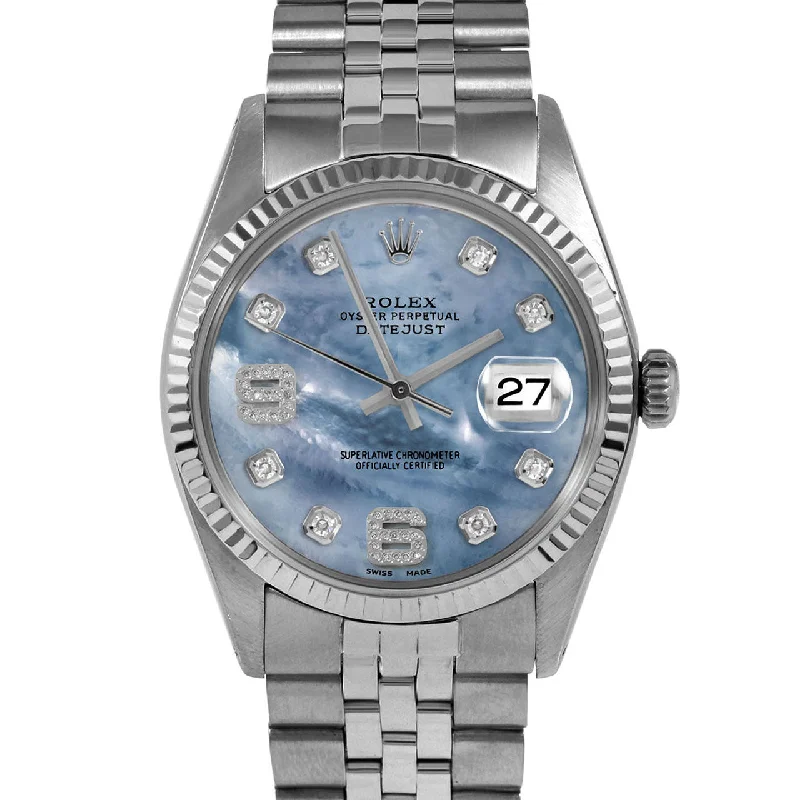 Rolex Datejust 36mm | 1601-SS-BLMOP-8DA69-FLT-JBL