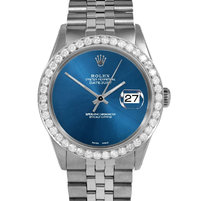 Rolex Datejust 36mm | 1601-SS-BLU-NOHM-25CT-JBL