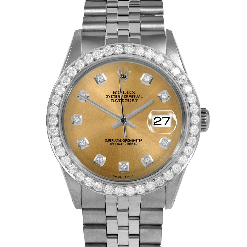 Rolex Datejust 36mm | 1601-SS-CHM-DIA-AM-25CT-JBL