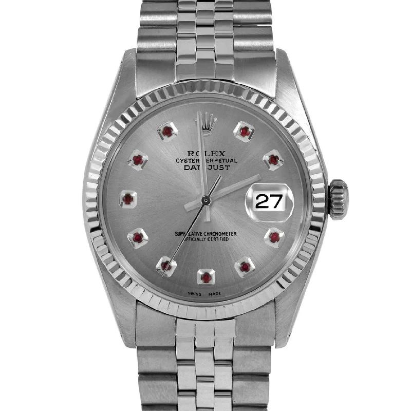 Rolex Datejust 36mm | 1601-SS-SLT-RBY-AM-FLT-JBL