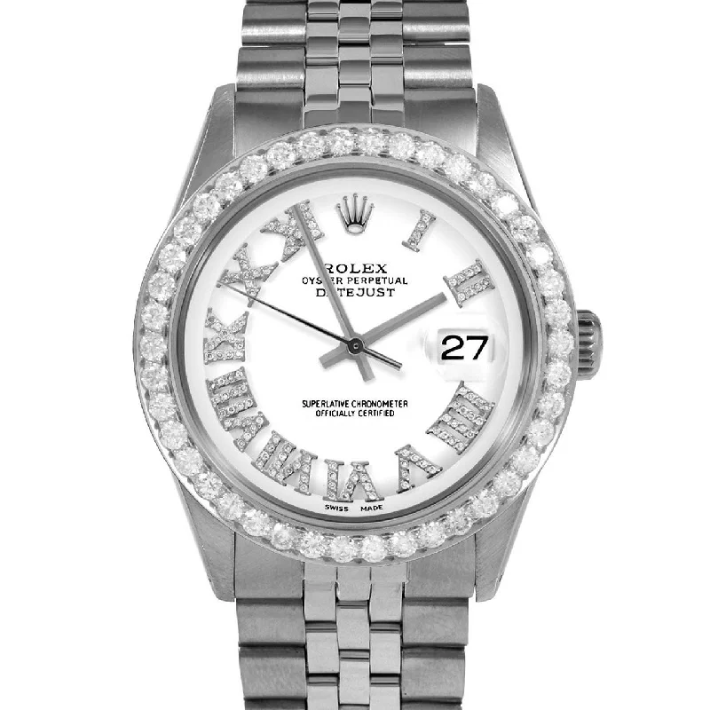 Rolex Datejust 36mm | 1601-SS-WHT-FDR-25CT-JBL