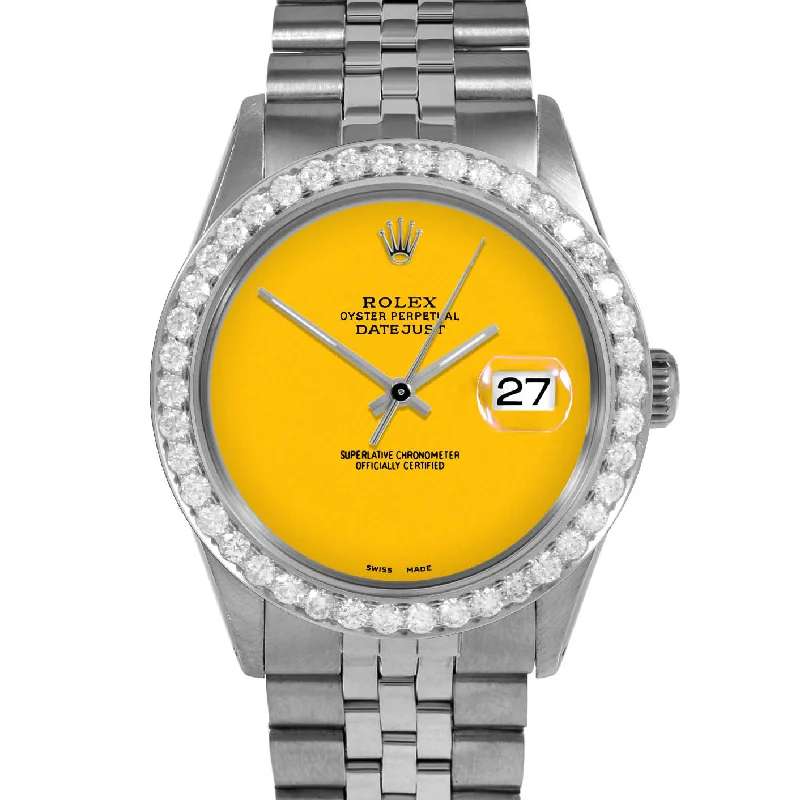 Rolex Datejust 36mm | 1601-SS-YLW-NOHM-25CT-JBL