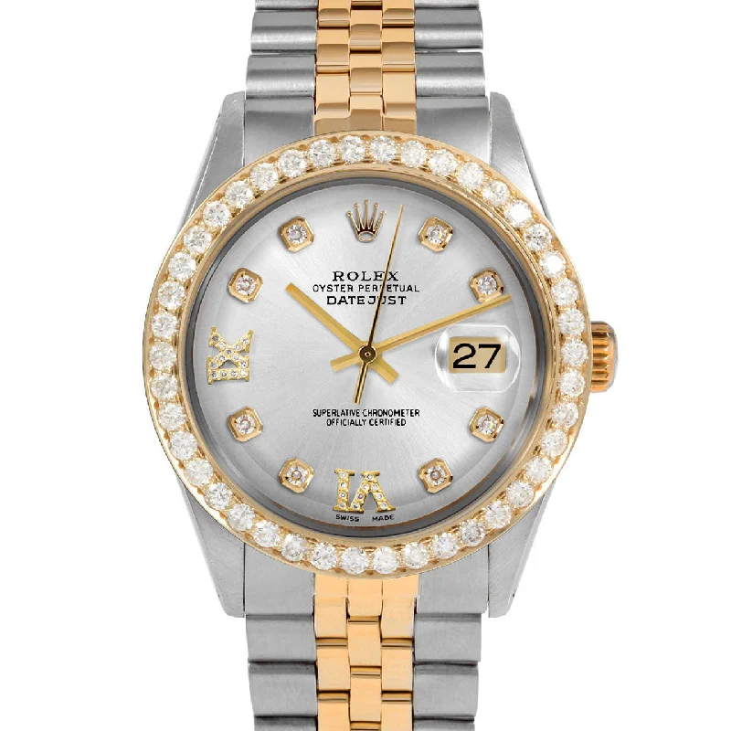 Rolex Datejust 36mm | 1601-TT-SLV-8DR69-25CT-JBL