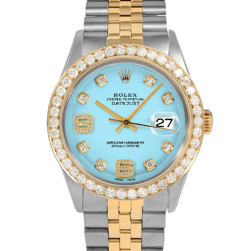 Rolex Datejust 36mm | 1601-TT-TRQ-8DA69-25CT-JBL