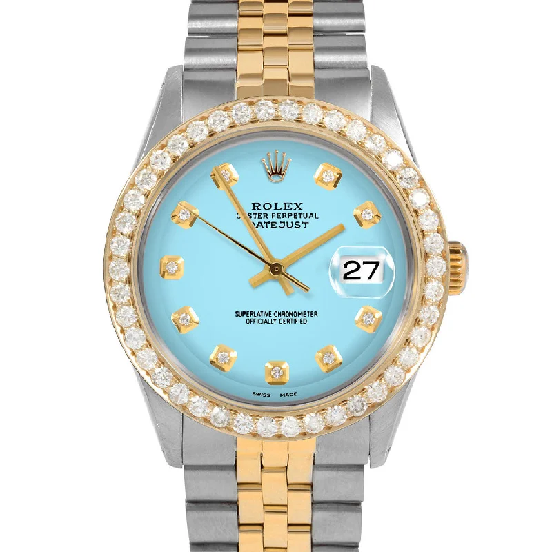 Rolex Datejust 36mm | 1601-TT-TRQ-DIA-AM-25CT-JBL